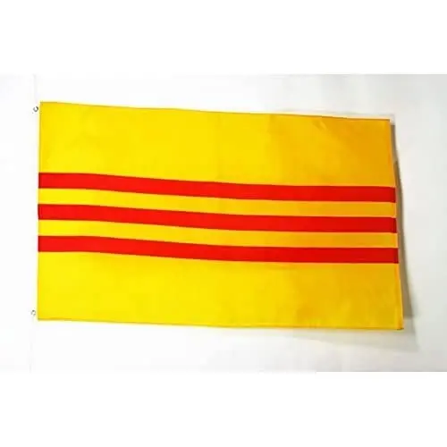 AZ FLAG - South Vietnam Flag - 3x5 Ft - 100D Polyester Vietnamese Banner with Two Metal Grommets - Fade Resistant - Vivid Colors - 3' x 5' Feet - 150x90 Cm 