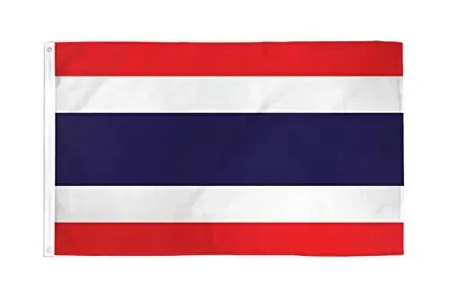 AZ FLAG - Thailand Flag - 2x3 Ft - 100D Polyester Thai Banner with Two Metal Grommets - Fade Resistant - Vivid Colors - 2' x 3' Feet - 90x60 Cm - AZ FLAG