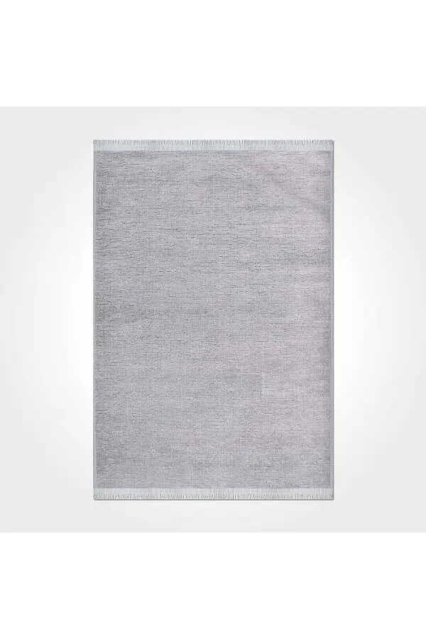 Azade Collection Soft Pattern Custom Size Velvet Thin Rug Runner Gray - 5
