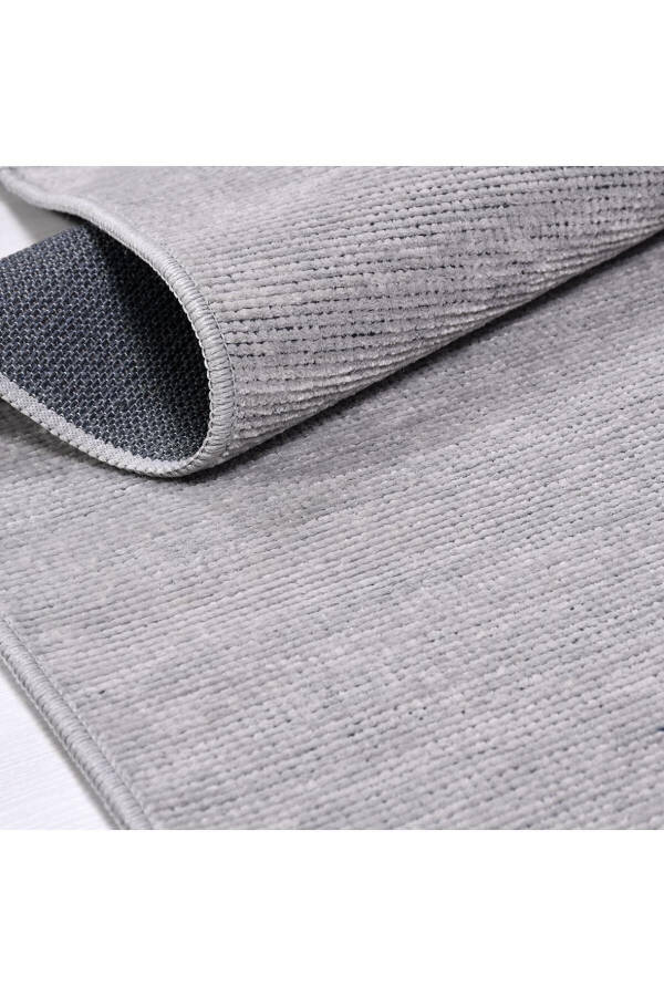 Azade Collection Soft Pattern Custom Size Velvet Thin Rug Runner Gray - 2