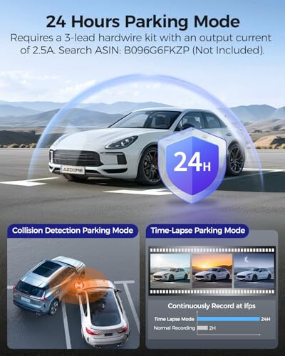 AZDOME M550 Pro 5G WiFi 3 Kanal Dash Cam O'rnatilgan GPS, 64GB Karta ega Avtomobillar Uchun 4K+1080P Ikki Kanal Dash Kamera, 1440P+1080P+1080P Old va Orqa Ichki, 3.19