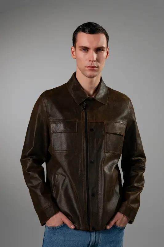Azila Erkak Taba Haqiqiy Teri Mont-Taba - 5