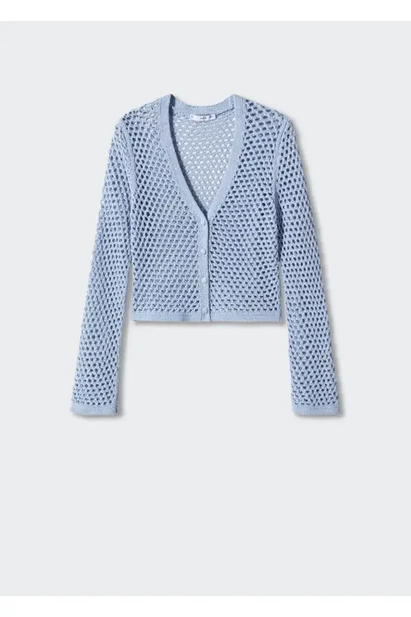 Ажурная Вязаная Кофта - 3