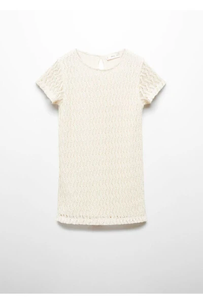 Ажурный вязаный свитер - 3