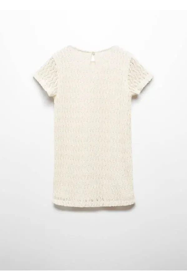 Ажурный вязаный свитер - 4