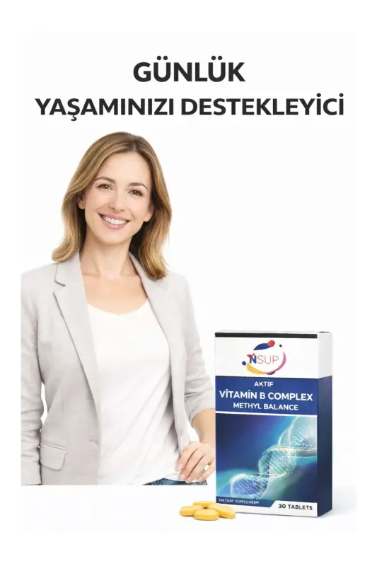 B Complex Active Vitamin B1 + B2 + B3 + B5 + B7 8681097401318 - 4