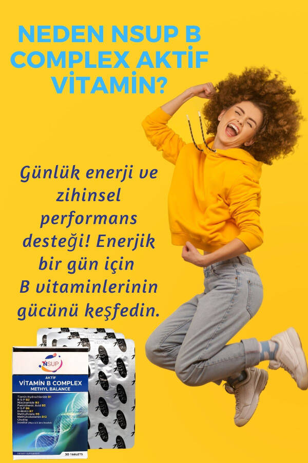 B Kompleksi Aktif Vitamin B1 + B2 + B3 + B5 + B7 8681097401318 - 2