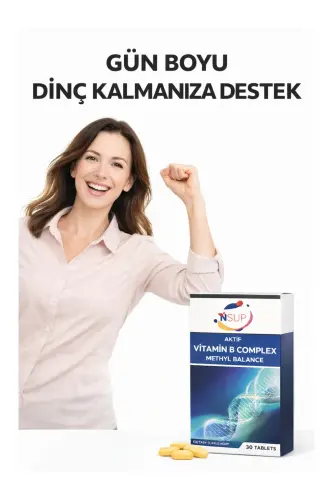 Vitamin B Complex Methyl Balance 30 Tablet Vitamin B1 + B2 + B3 + B5 + B7 - NSUP (1)