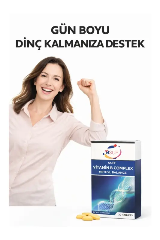 Vitamin B Complex Methyl Balance 30 Tablet Vitamin B1 + B2 + B3 + B5 + B7 - 2