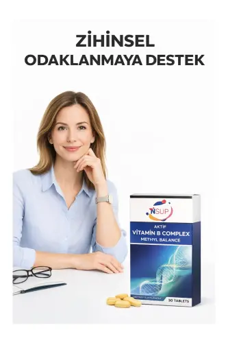 Vitamin B Complex Methyl Balance 30 Tablet Vitamin B1 + B2 + B3 + B5 + B7 - 3