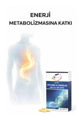 Vitamin B Complex Methyl Balance 30 Tablet Vitamin B1 + B2 + B3 + B5 + B7 - 6