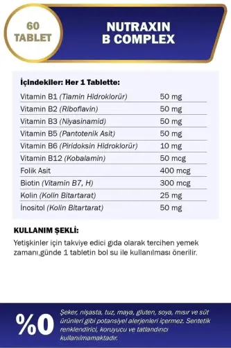 B Complex 60 Tablet + Bromelain Ananas 60 Kapsül - 5