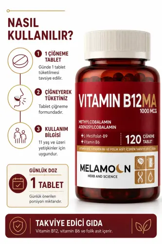 B12, B6 и Фолиевая Кислота: Поддержка нервной системы, беременности и кроветворения 1000мкг - 4