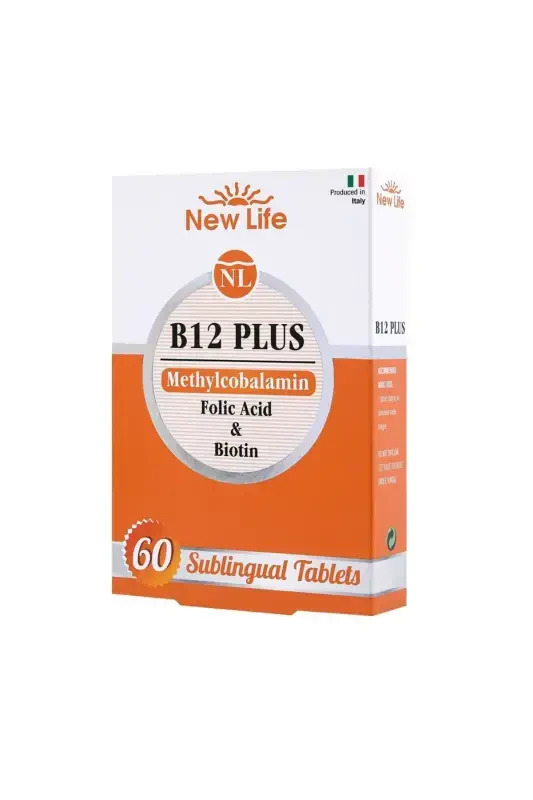 B12 Plus 60 Таблеток для рассасывания под языком - Вишня 7640128140139 - NEW LIFE
