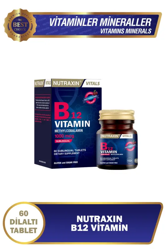B12 Vitamini 1000 Mcg - Til osti osti tabletkasi - 1