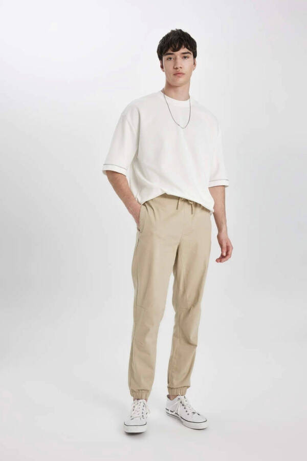 B6148 Oddiy Jogger Gabardin Shimi - 17