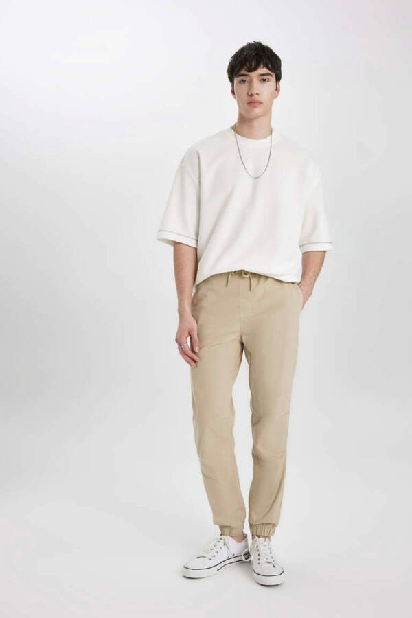 B6148 Oddiy Jogger Gabardin Shimi - 10