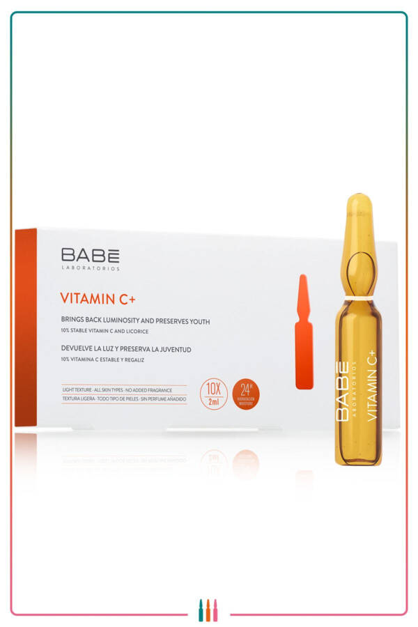 Babe Vitamin C Ampula Yorug'lik Beruvchi Samarali Konsentrlangan Parvarish 10*2ml - 3