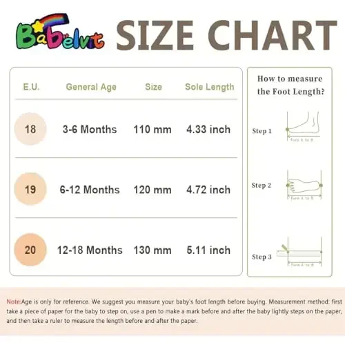 Babelvit Baby Boy Girl Soft Sole Canvas Poyabzal Uchqun Yuqori Top Dantel Infant Unisex To'piqli Poyabzal Etiklar Toddler Yangi Tug'ilgan Prewalker Birinchi Baby Yurish Beshik Poyafzallari - 6