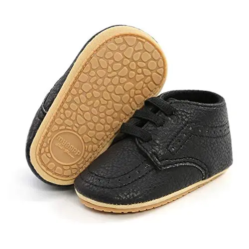 Babelvit Baby Boy Girl Soft Sole Canvas Sneakers Sparkle High Top Lace Up Infant Unisex Ankle Shoes Boots Toddler Newborn Prewalker First Baby Walking Crib Shoes - BABELVIT