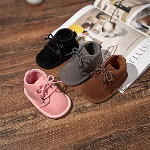 Babelvit Baby Boy Girl Yumshoq Taglik Canvas Krossovkalari Uchqun Yuqori Top Bog'ichli Chaqaloq Unisex To'piqli Poyabzal Etiklar Chaqaloq Yangi Tug'ilgan Prewalker Birinchi Chaqaloq Yuradigan Beshik Poyafzallari - BABELVIT (1)