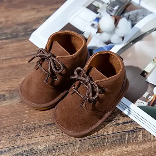 Babelvit Baby Boy Girl Yumshoq Taglik Canvas Krossovkalari Uchqun Yuqori Top Bog'ichli Chaqaloq Unisex To'piqli Poyabzal Etiklar Chaqaloq Yangi Tug'ilgan Prewalker Birinchi Chaqaloq Yuradigan Beshik Poyafzallari - 4