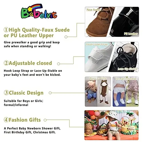 Babelvit Baby Boy Girl Soft Sole Canvas Sneakers Sparkle High Top Lace Up Infant Unisex Ankle Shoes Boots Toddler Newborn Prewalker First Baby Walking Crib Shoes - 5