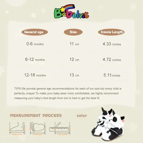 Babelvit Yangi tug'ilgan chaqaloq o'g'il qiz yumshoq jun etiklar Chaqaloqlar uchun poyabzal paypoqlari Sirpanmaydigan tutqichli yuruvchilar Qishki to'piqli krovat poyabzallari - 6