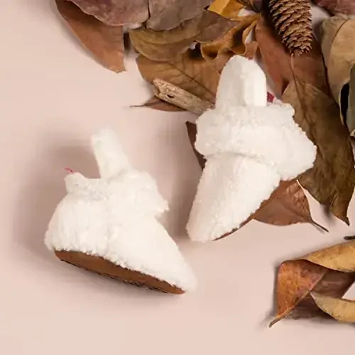 Babelvit Yangi tug'ilgan chaqaloq o'g'il qiz yumshoq junli etiklar Chaqaloqlar uchun paypoq paypoqlar Oyoq kiyimi Sirpanmaydigan tutqichli yuruvchilar Qishki to'piqli krovat poyabzallari - 4