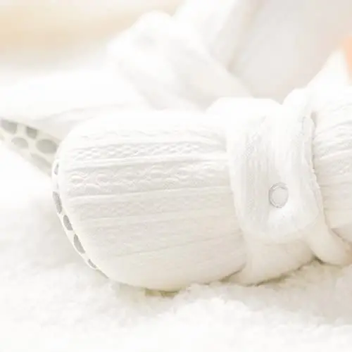 Babelvit Newborn Baby Boy Girl Soft Fleece Booties Stay On Infant Slippers Socks Shoe Non Skid Gripper Toddler First Walkers Winter Ankle Crib Shoes - 3