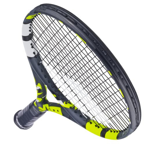 Babolat Boost Aero Tenis Raketi (Sarı) Orta Gerginlikte Beyaz Babolat Syn Gut Telleri ile Gerilmiş - 6