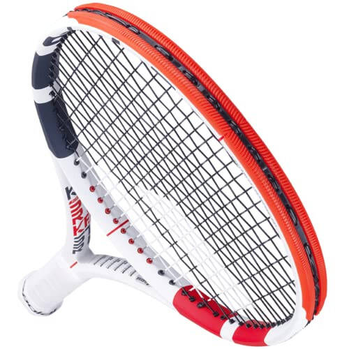 Babolat Pure Strike 18/20 Tenis Raketi (3. Nesil) - 16g Beyaz Babolat Syn Gut ile Orta Gerginlikte Telleri Gerilmiş - 4