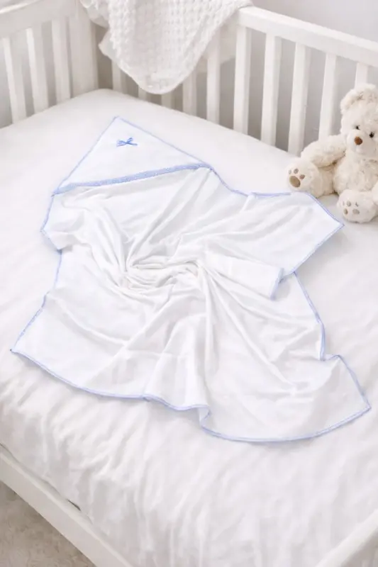 Baby 100% Cotton Swaddle with Belt 70*70 cm - 1