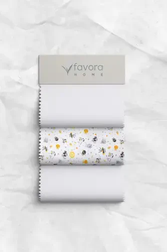 Baby %100 Paxta Astronavt Chaqaloq Nevresim To'plami - Kulrang-Kulrang - 6