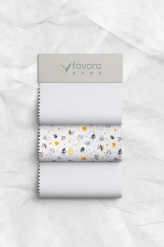 Baby %100 Paxta Astronavt Chaqaloq Nevresim To'plami - Kulrang-Kulrang - 6