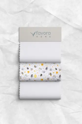 Baby %100 Paxta Astronavt Chaqaloq Nevresim To'plami - Kulrang-Kulrang - 6