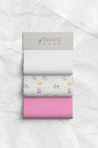 Baby %100 Paxta Dream Sweet Bebek Nevresim Takımı - Pembe-Pembe - 6