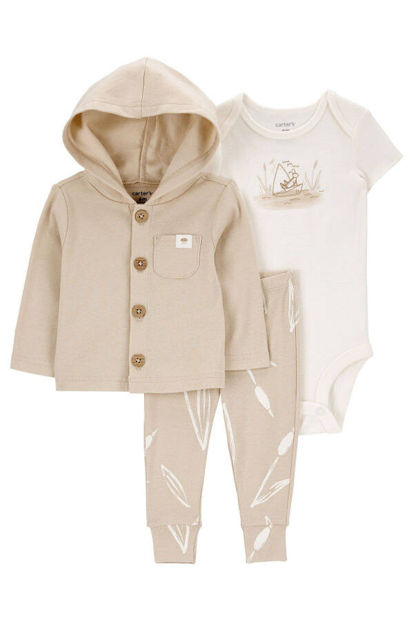 Baby 3-Piece Cardigan Set - 1