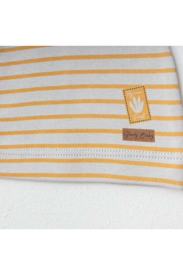 Baby 3-Piece Set 100% Cotton Animal Print Pants And Hat Set - 3