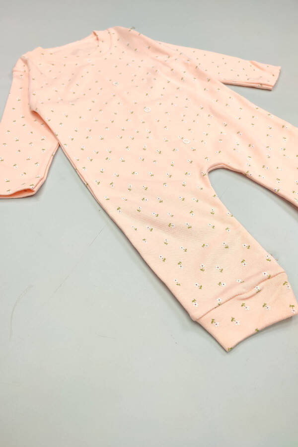 Baby 5 Buy 4 Pay Newborn Child Cotton Soft Cotton Narrow Fit Tiny Flowers Zippered Jumpsuit 14828 - 1