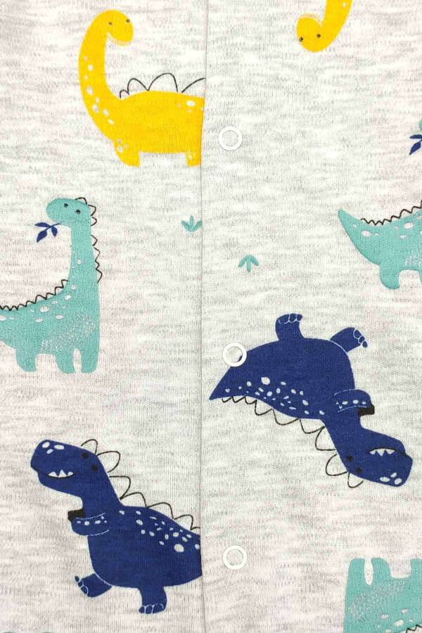 Baby 5 Buy 4 Pay Newborn Child Soft Cotton Jersey Slim Fit Dino Print Snap Romper 14738 - 4