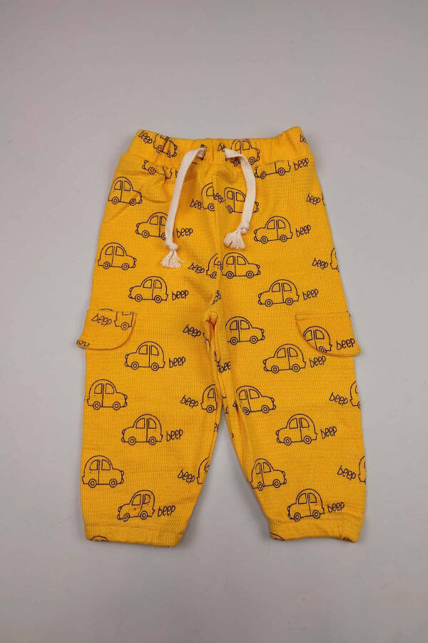 Baby 5 Buy 4 Pay Seasonal Waffle Interlock Cotton Slim Fit Car Print Jogger Pants 15148 - 26