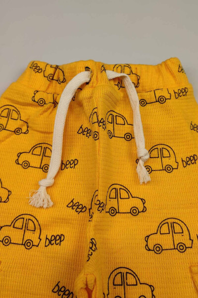 Baby 5 Buy 4 Pay Seasonal Waffle Interlock Cotton Slim Fit Car Print Jogger Pants 15148 - 22