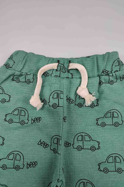 Baby 5 Buy 4 Pay Seasonal Waffle Interlock Cotton Slim Fit Car Print Jogger Pants 15148 - 27