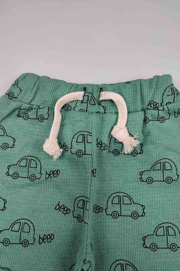 Baby 5 Buy 4 Pay Seasonal Waffle Interlock Cotton Slim Fit Car Print Jogger Pants 15148 - 17