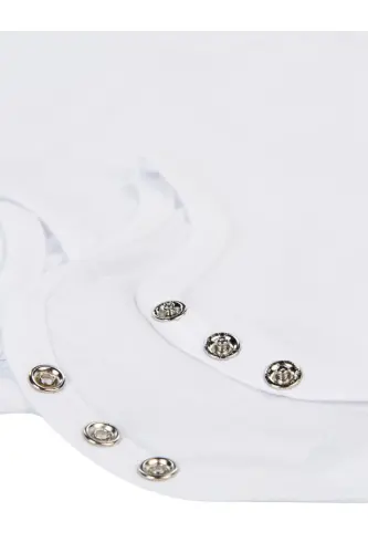 Baby Basic Рибана Велосипед шеи 5 шт. Боди с застежкой 3-9 мес. Белый - 1