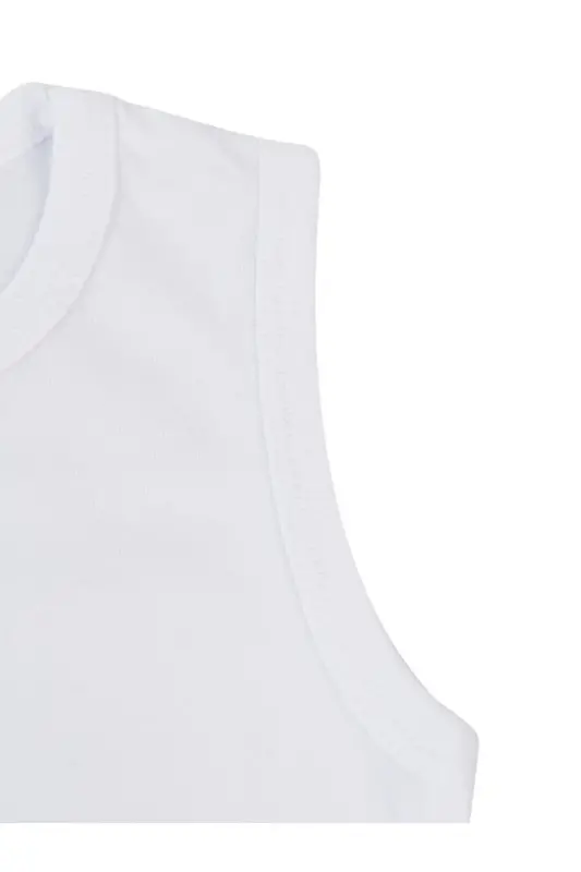 Baby Basic Ribbed Crew Neck 5-Pack Snap Bodysuit 3-9 Months White - 6