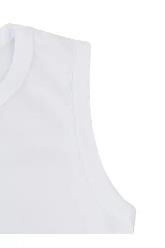 Baby Basic Ribbed Crew Neck 5-Pack Snap Bodysuit 3-9 Months White - 4