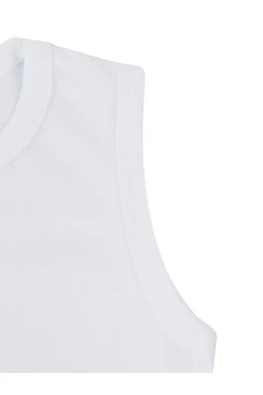Baby Basic Ribbed Crew Neck 5-Pack Snap Bodysuit 3-9 Months White - 4