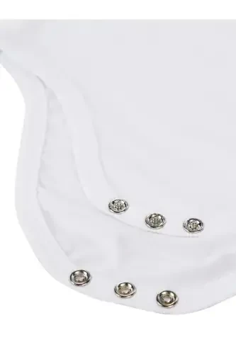 Baby Basic Ribbed Crew Neck 5-Pack Snap Bodysuit 3-9 Months White - 7